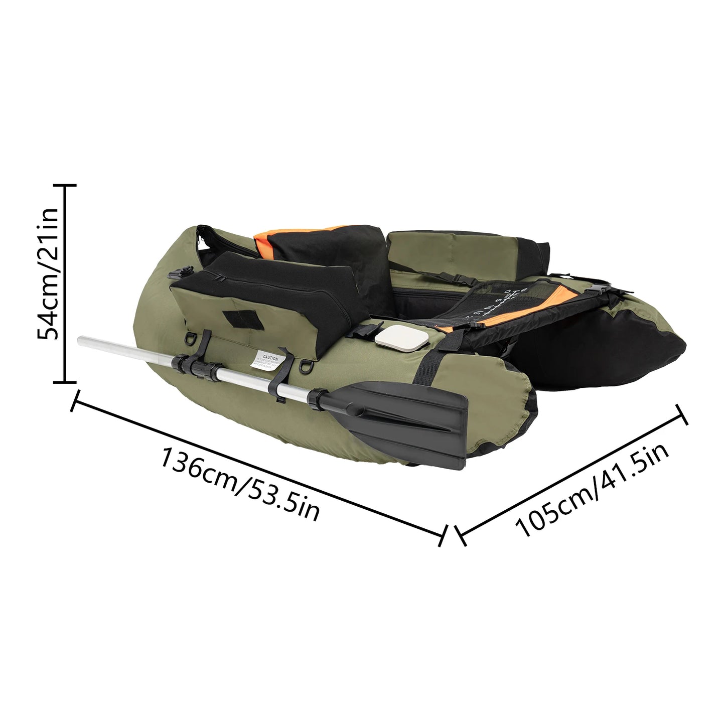 Inflatable Fishing Boat for Oceans, Lakes and Rivers