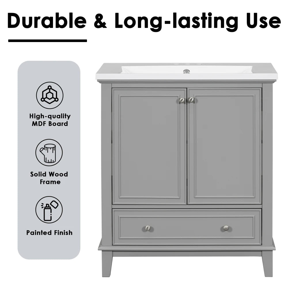 LWOH Bathroom Vanity Sink Combo Multi Function Cabinet