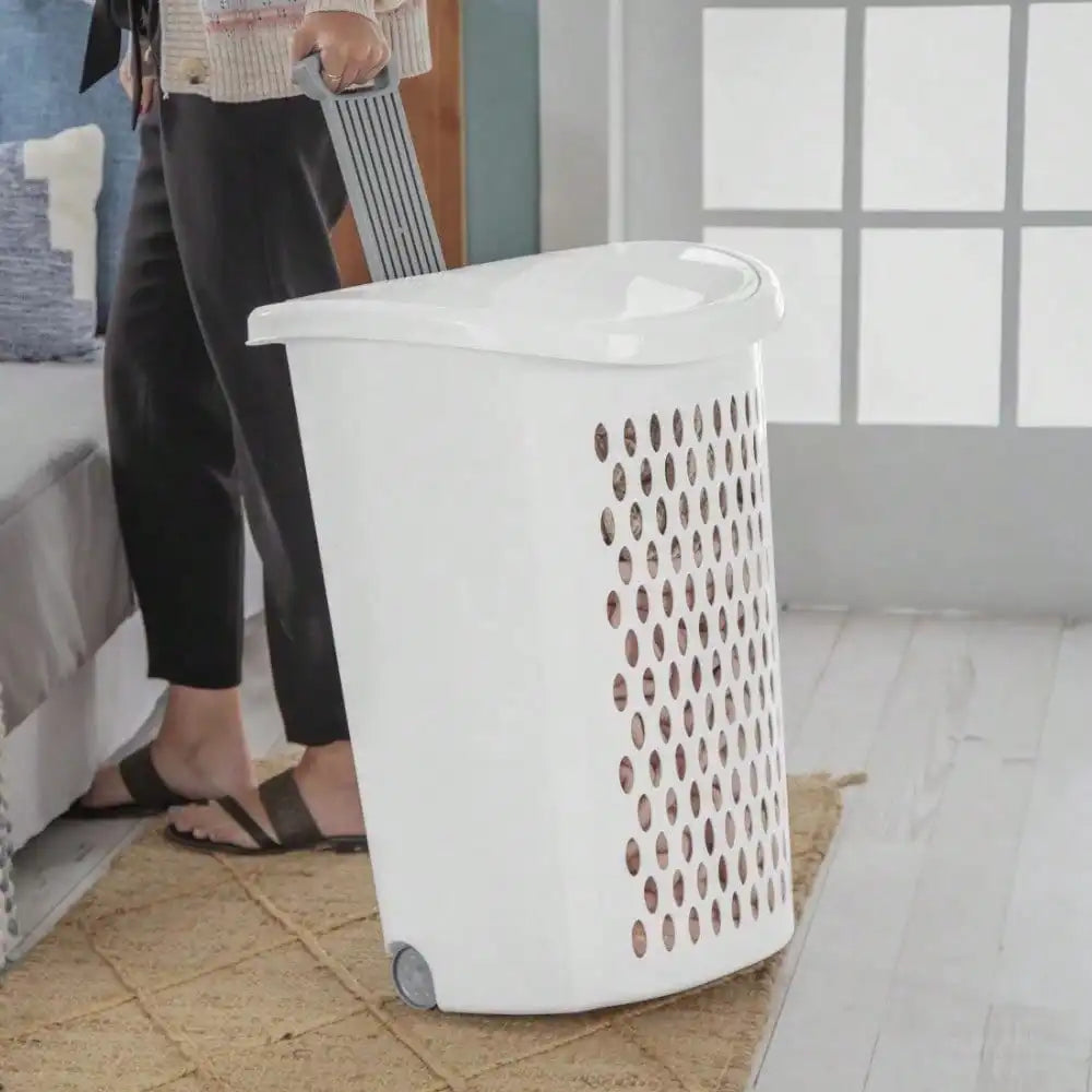 Guangdong Wheeled Laundry Hamper With Flip Design Deluxe