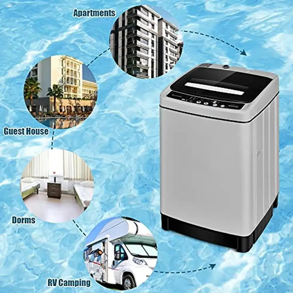 XMSJCN Compact Automatic Mini Washer And Spin Dryer