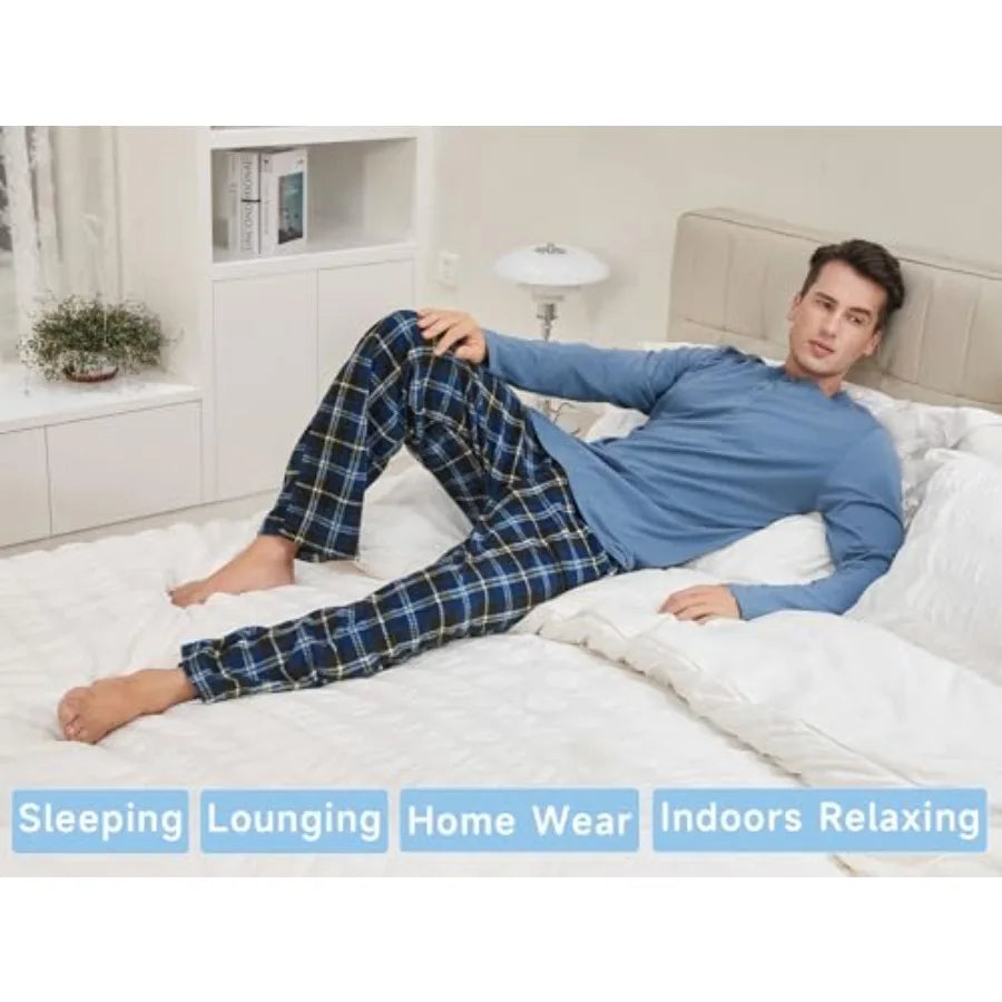 Men's Pajama Set Sleepwear Pants For Lounge Comfort