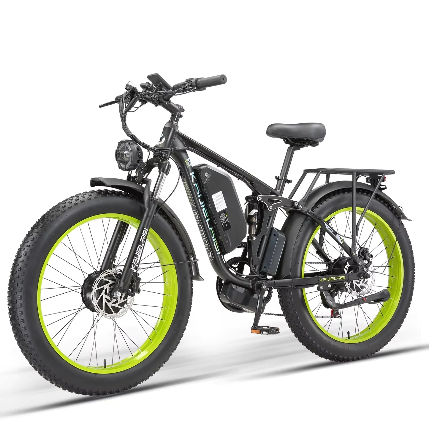 Electric Fat Bike 3000W Dual Motor 52V 26Ah Battery Off Road