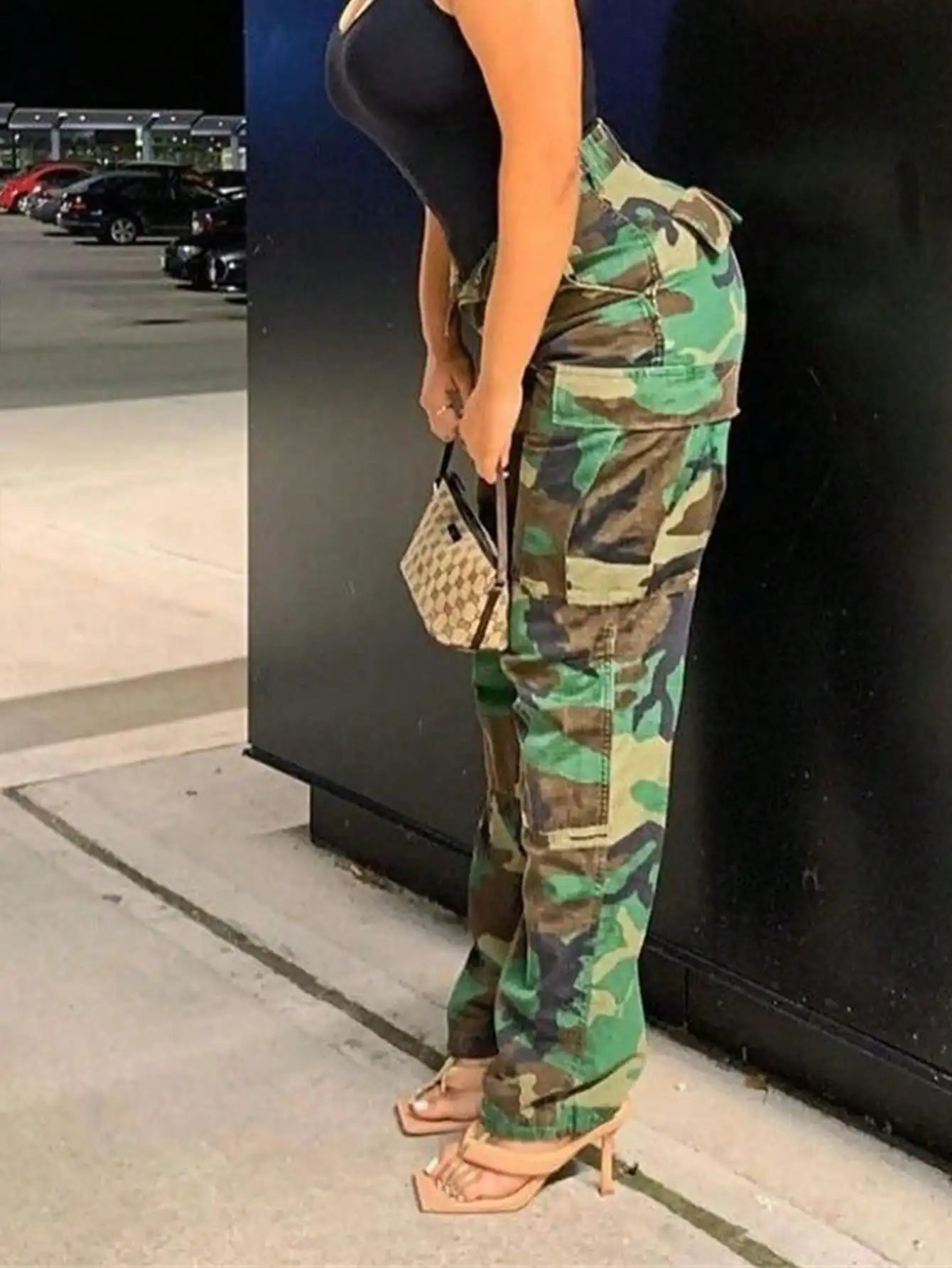 Women Camouflage Joggers Casual Streetwear Elastic Waist Pockets