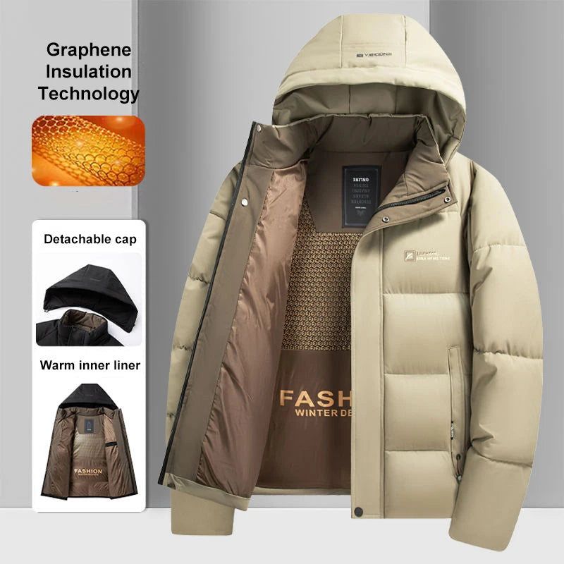 Ningxia Fujian Graphene Warm Windproof Jacket For Men