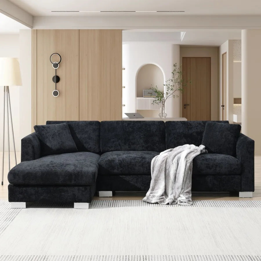 Hign Concerned Modern Cloud Sectional Sofa L Shaped Couch