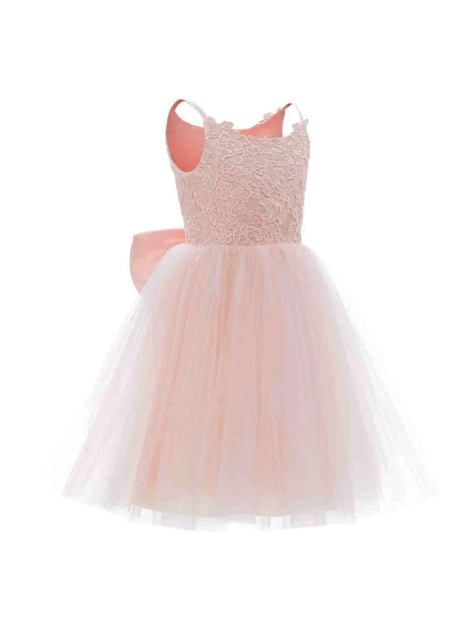 Abaowedding Flower Girl Tutu Dress With Spaghetti Straps And Bow