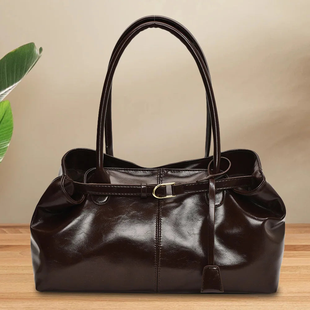 APWIKOGER PU Leather Hobo Handbag Slouchy Top Handle Shoulder Bag