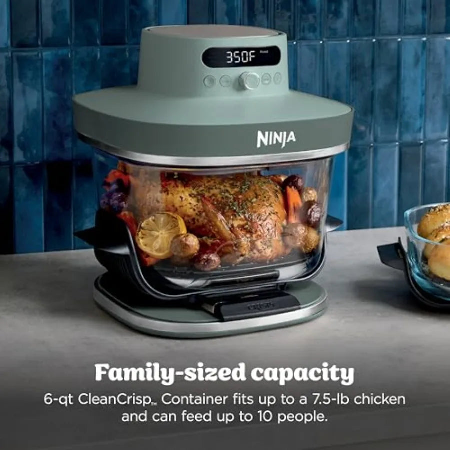 SHXI Crispi Pro 6in1 Glass Air Fryer 450F Max Crisp