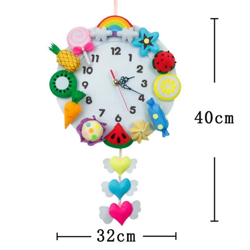 DIY Handmade Felt Marine Clock For Home Decor And Kindergarten