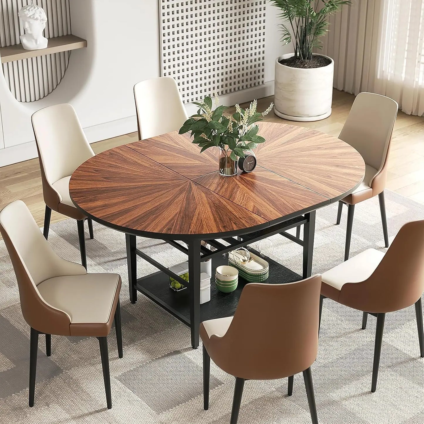 Corner Dining Set With Folding Table And Storage Bench 3 Piece