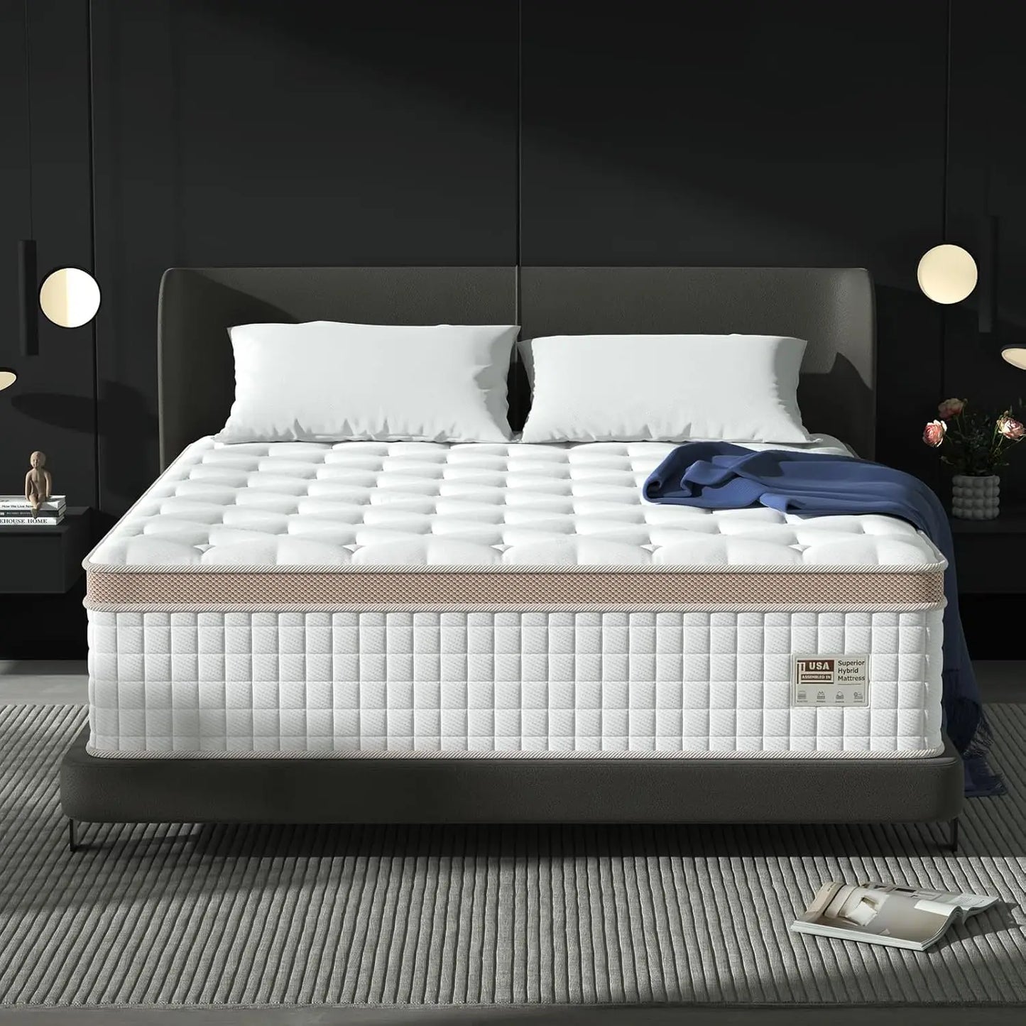 BedStory Superior Generous Support Hybrid Mattress With GelMemoryFoam And PocketSprings