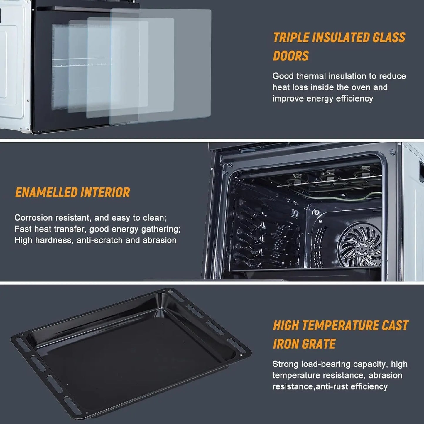Acekool Built-In Steam Oven With Air Fry And Smart Menus
