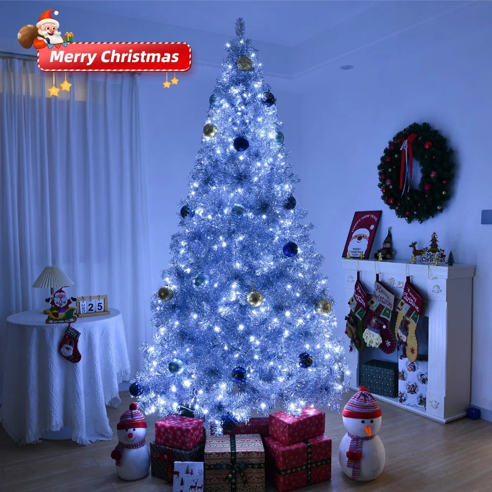 Premium Artificial Christmas Tree With LED Stand Home Holiday Season