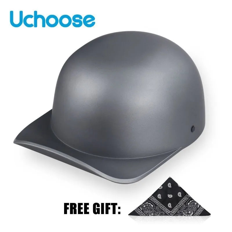 UCHOOSE Unisex Half Helmet Motorcycle Open Face Vintage