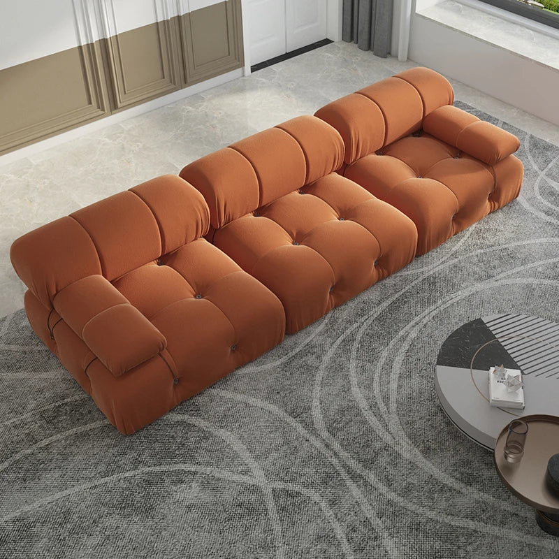 Sdorens Modern Velvet Modular Sectional Sofa 3 Seats