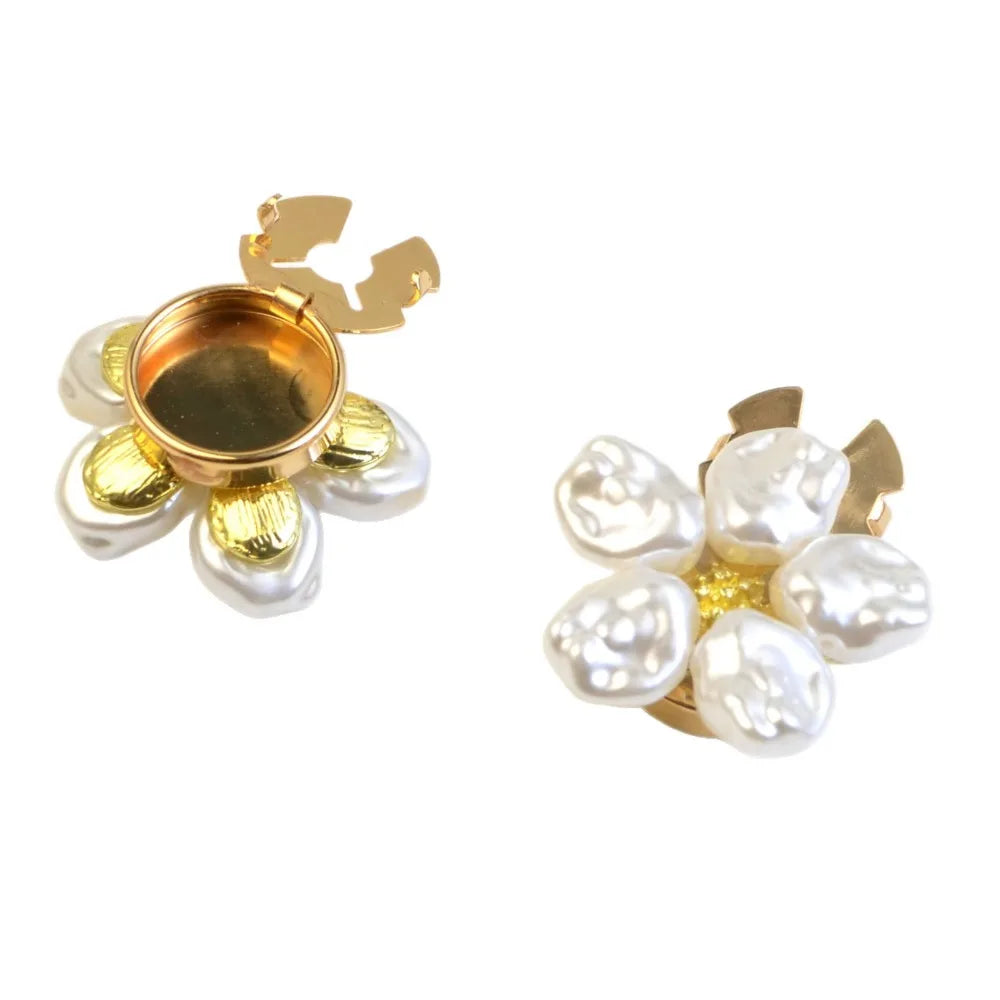 Fashion Alloy Pearl Button Covers For Shirt Cuffs Elegant Accessories