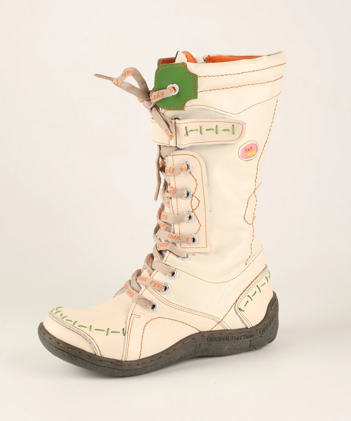 TMA EYES Warm Leather Boots For Women Hand Stitching