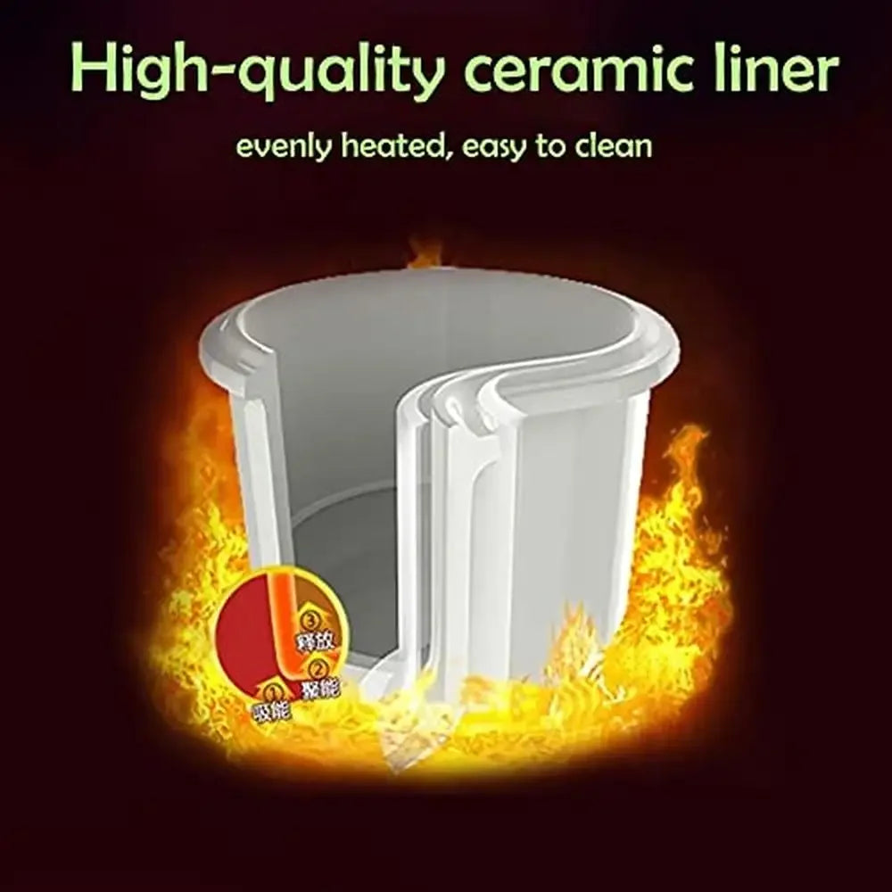 XMSJ 4 In 1 Ceramic Pot Electric Stew With 12 Menus