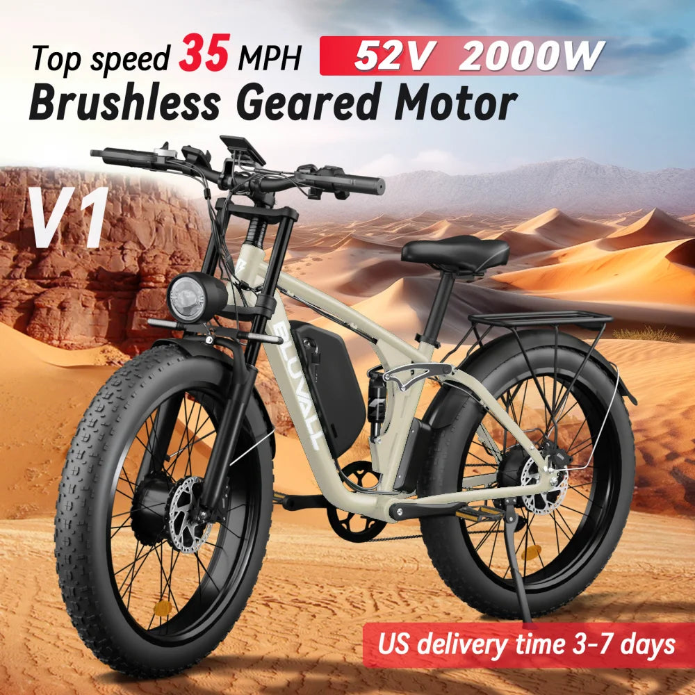 ZEEGR Moobelo V1 52V 2000W Dual Motor Fat Tire EBike