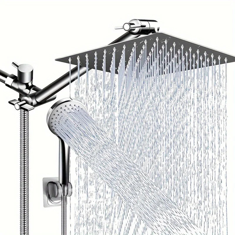 Rain Shower Head And Handheld Set With Three Modes