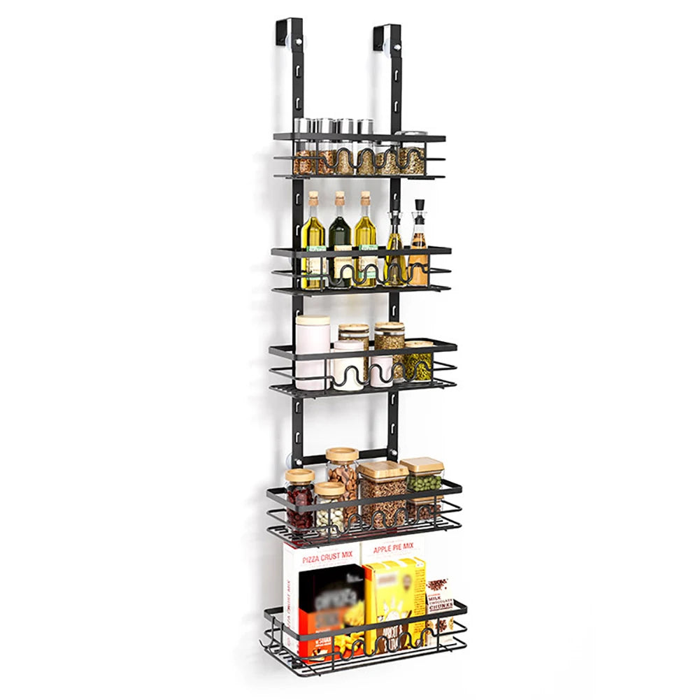 Over The Door Pantry Organizer Shelf For Kitchen And Bathroom