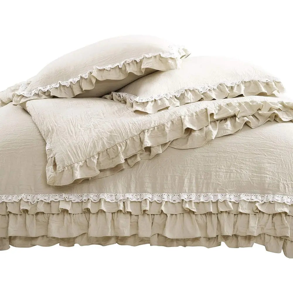 Lace Comforter Bedding Set 3-Piece