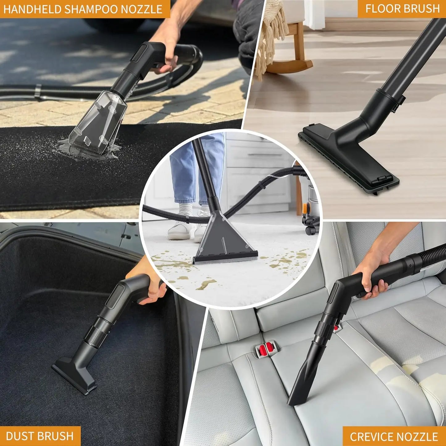 Shxih Shop Vacuum Wet Dry 3 In 1 Upholstery Car Detailing