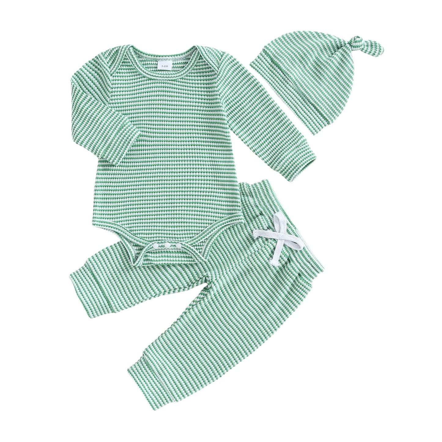 Winter Baby 3 Piece Set Hooded Jacket Fleece Leggings Beanie