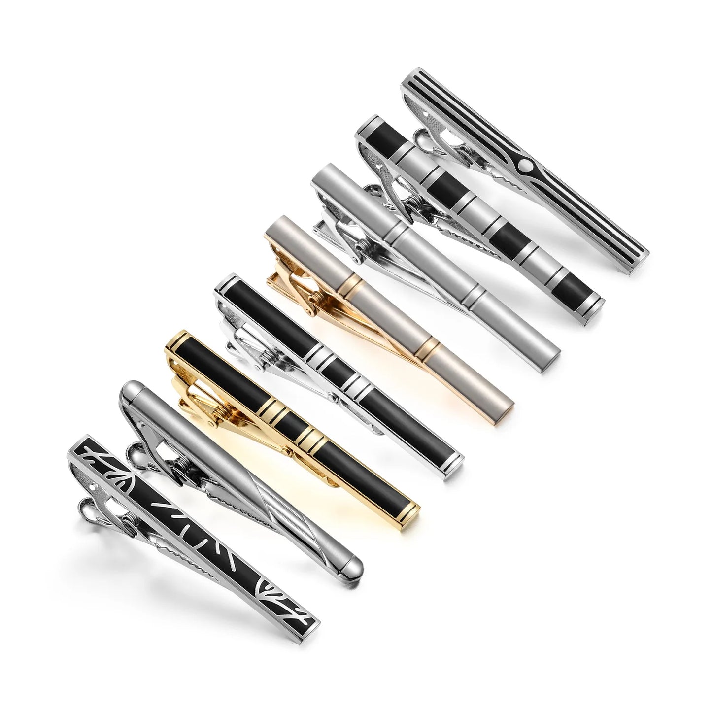 Tie Clips Set With Gift Box For Wedding Gifts Cufflinks