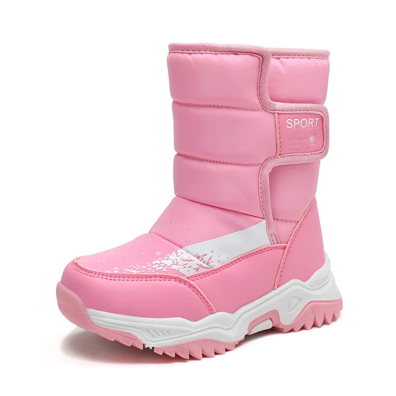 Winter Snow Boots for Kids Waterproof Unisex Outdoor Shoes