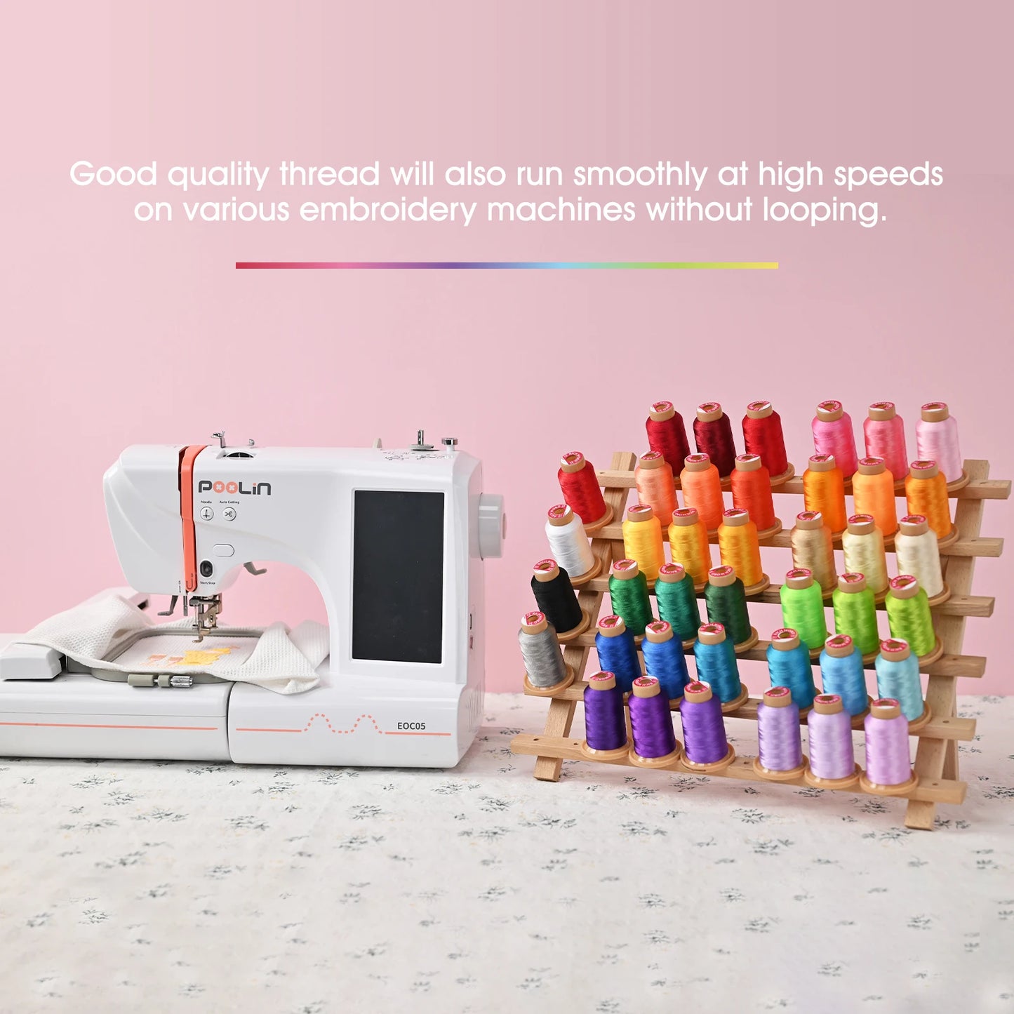 Richword Embroidery Threads Polyester Kit 875Y 800m 80Pcs