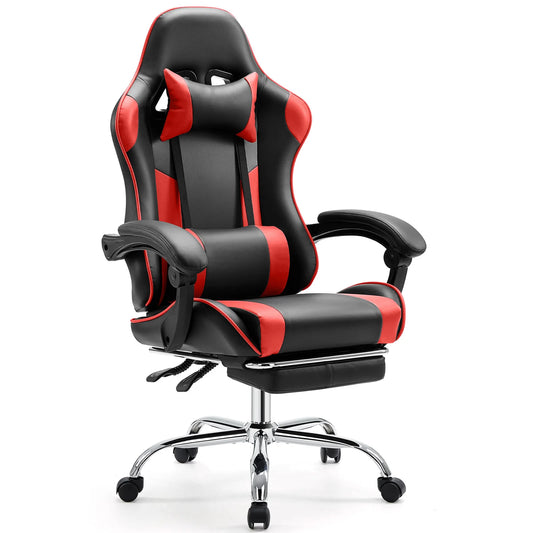 JHK Ergonomic Racing Gaming Chair With Adjustable Headrest And Lumbar