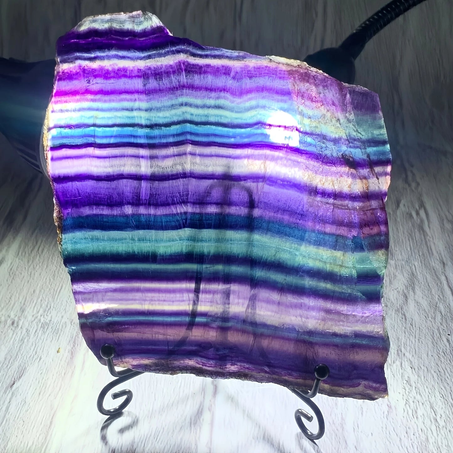 CrystalHola Fluorite Crystal Slices Home Decor Gift