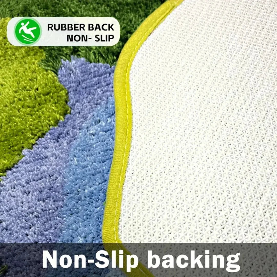 Zhejiang 3D Moss Leaf Rugs Non-Slip Bath Mats