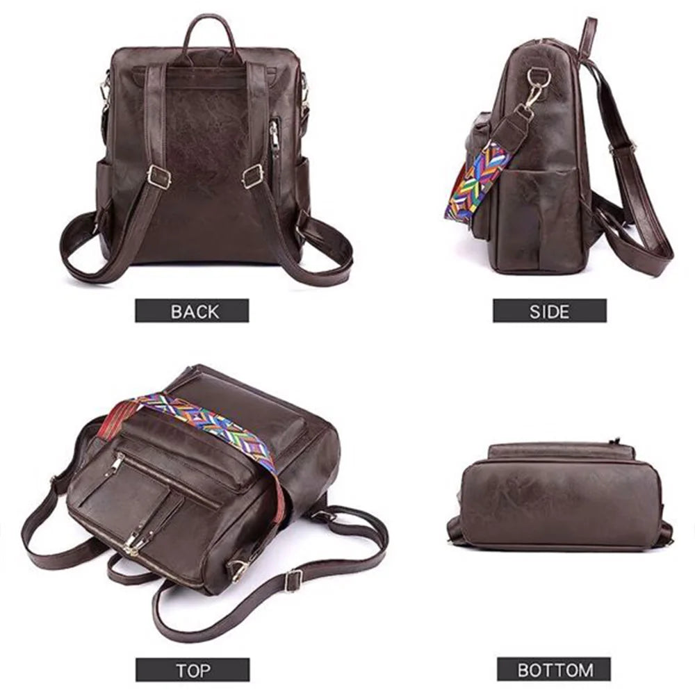 NONECN Women Backpack Purse Fashion School Bag Multipurpose Satchel