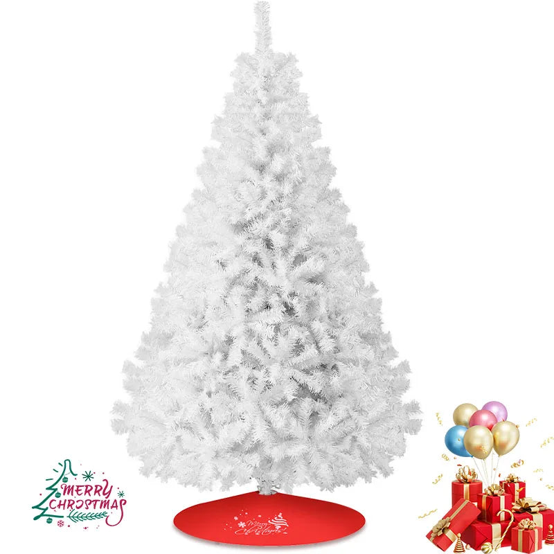 Snow Flocked Artificial Christmas Tree With 1000 Tips Foldable Stand