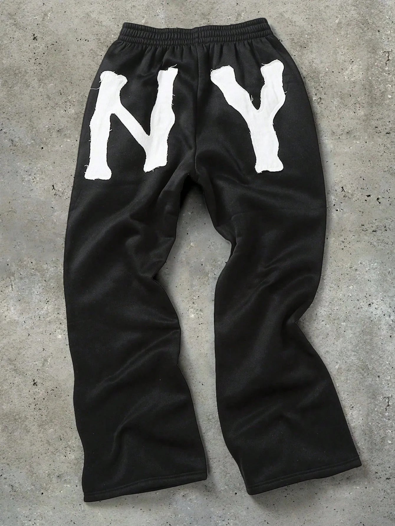 Couple Style Drawstring Sweatpants For Men With Embroidered Detailing