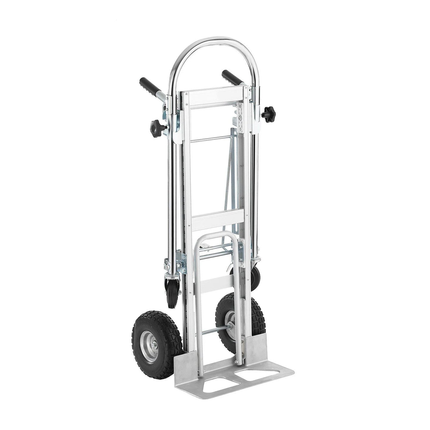 Aluminum Folding Hand Truck 4 In 1 Design 1000 Lbs Capacity Heavy Duty Collapsible Dolly Cart With Rubber Wheels