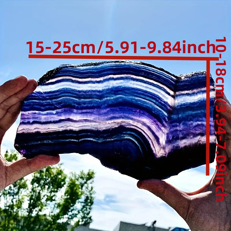 CrystalHola Fluorite Crystal Slices Home Decor Gift