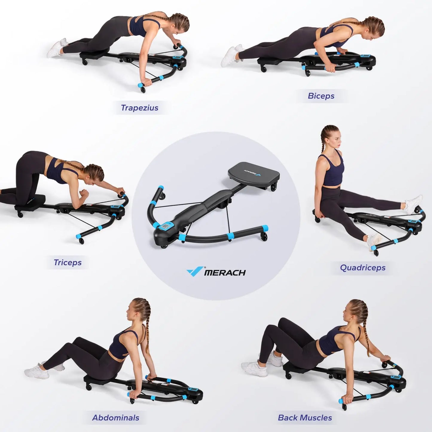 MERACH Core Trainers Ab Machine For Home Gym Multifunctional Equipment