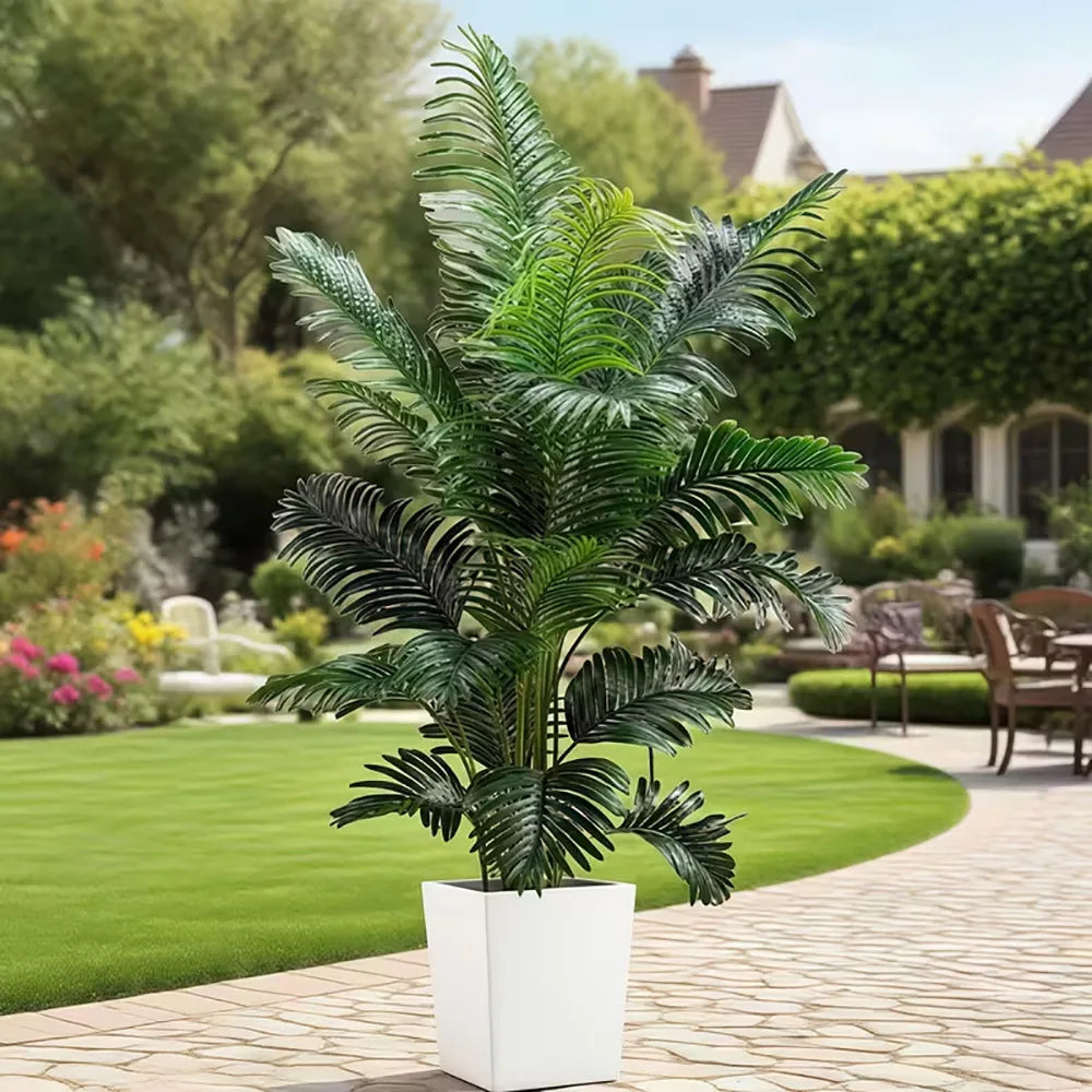 Artificial Giant Palm Tree 2-Piece Set For Indoor Outdoor Decor