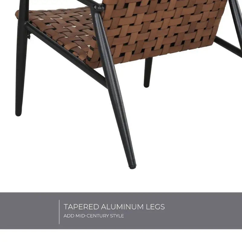 Grand Patio Leather Look Outdoor Wicker Furniture Set