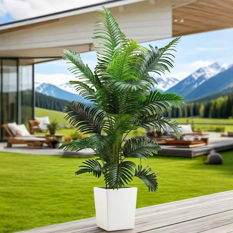 Artificial Giant Palm Tree 2-Piece Set For Indoor Outdoor Decor
