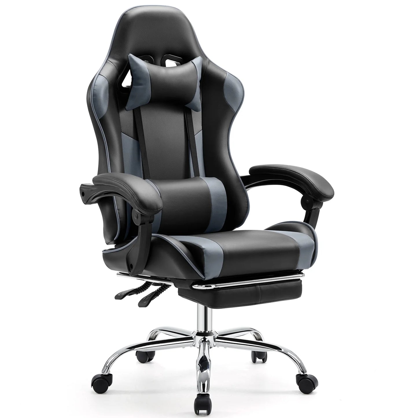 JHK Ergonomic Racing Gaming Chair With Adjustable Headrest And Lumbar