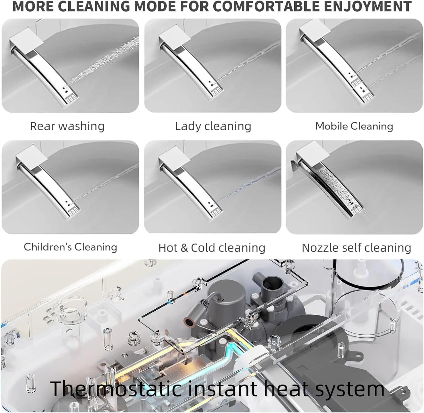 Buffer Smart Toilet With Bidet Auto Deodorization