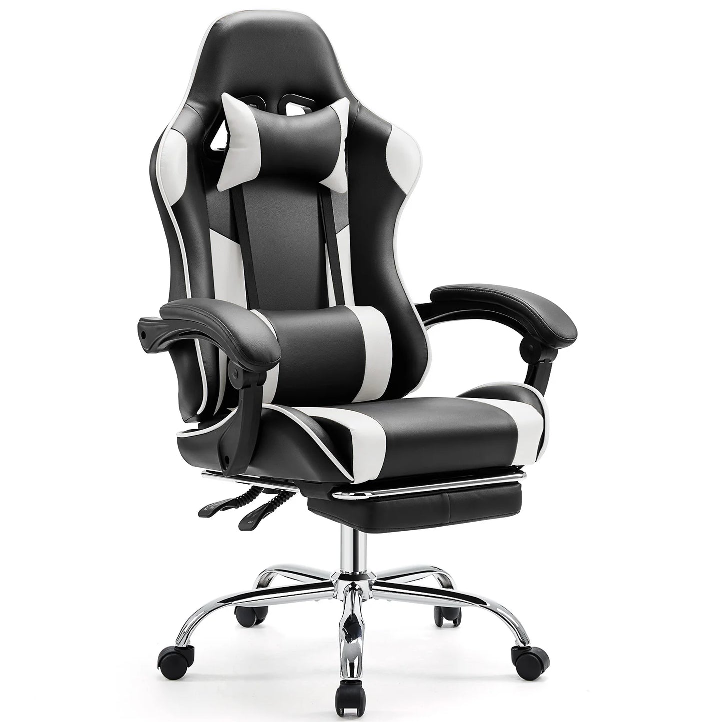 JHK Ergonomic Racing Gaming Chair With Adjustable Headrest And Lumbar