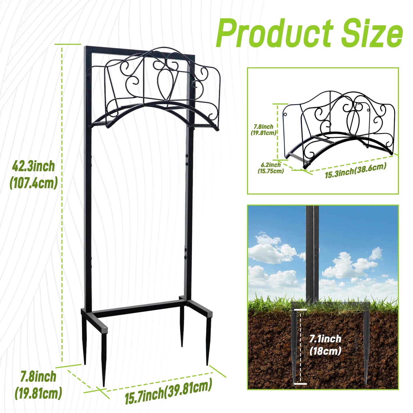 Garden Hose Holder Stand Heavy Duty Metal Freestanding Hose Hanger
