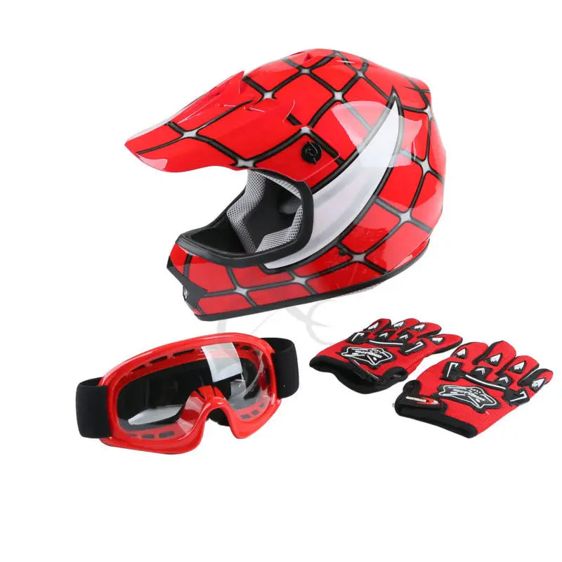 TCMT Kids Full Face Motorcycle Helmet For Youth Offroad ATV