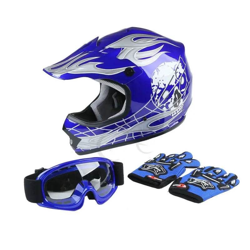 TCMT Kids Full Face Motorcycle Helmet For Youth Offroad ATV