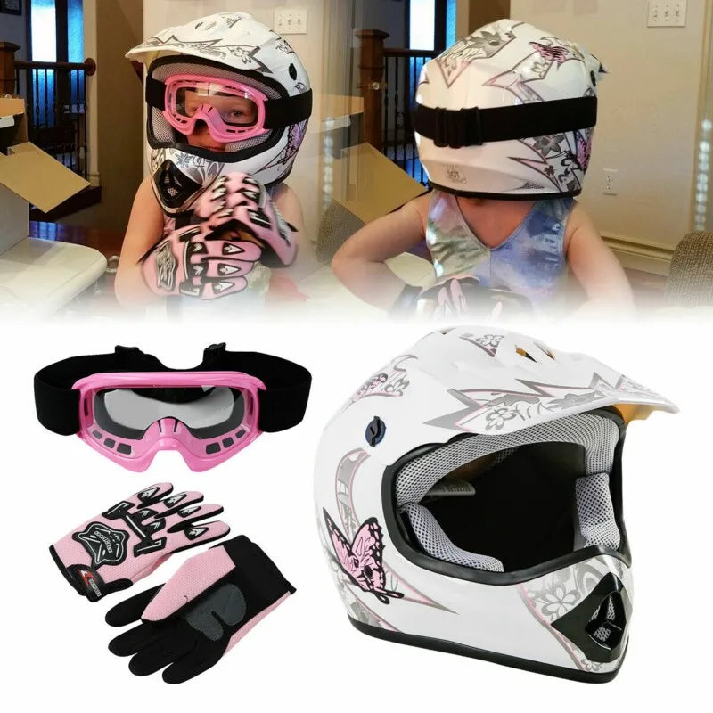 TCMT Kids Full Face Motorcycle Helmet For Youth Offroad ATV